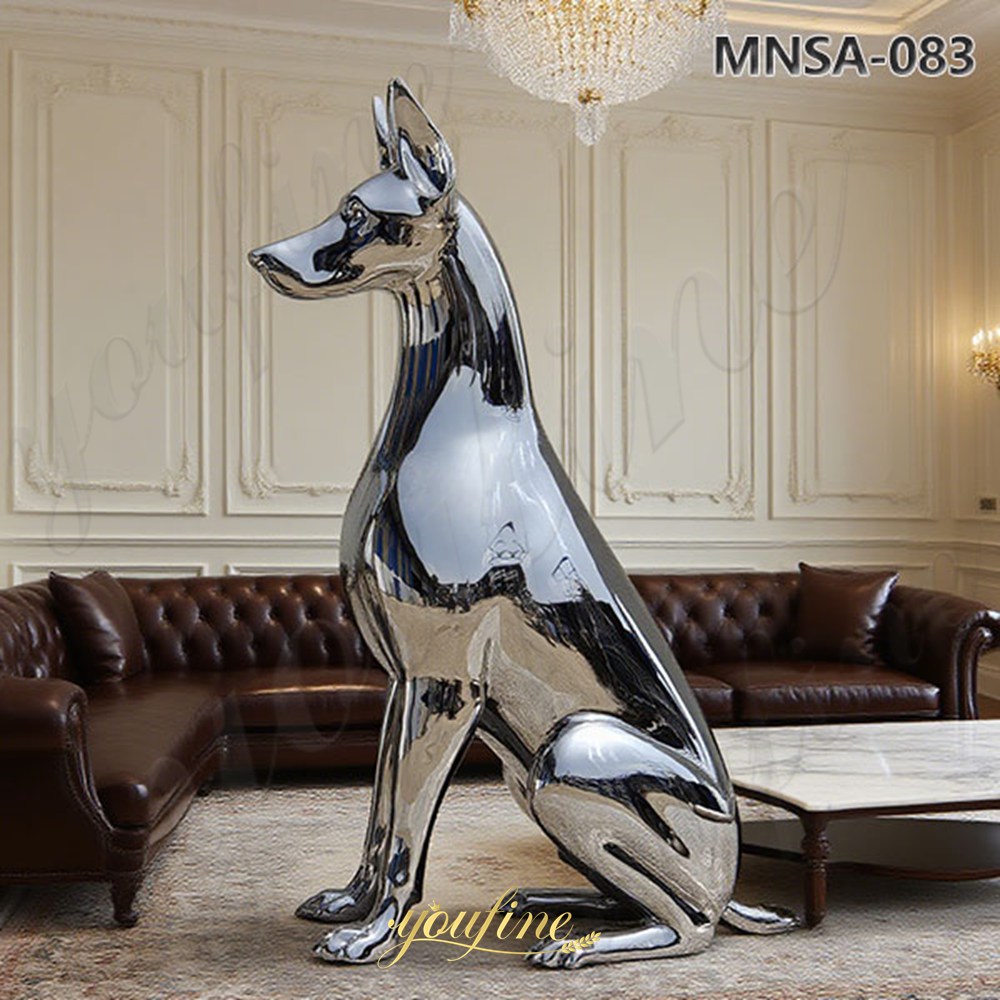doberman statue