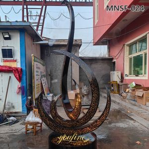 lighting abstract water fountain