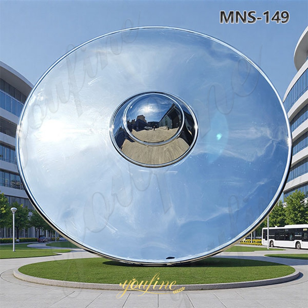 metal UFO sculpture