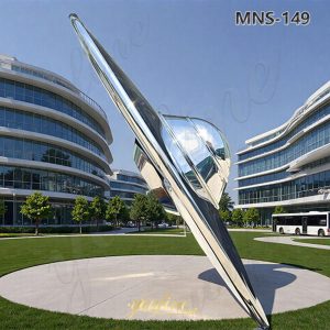 mirror UFO sculpture