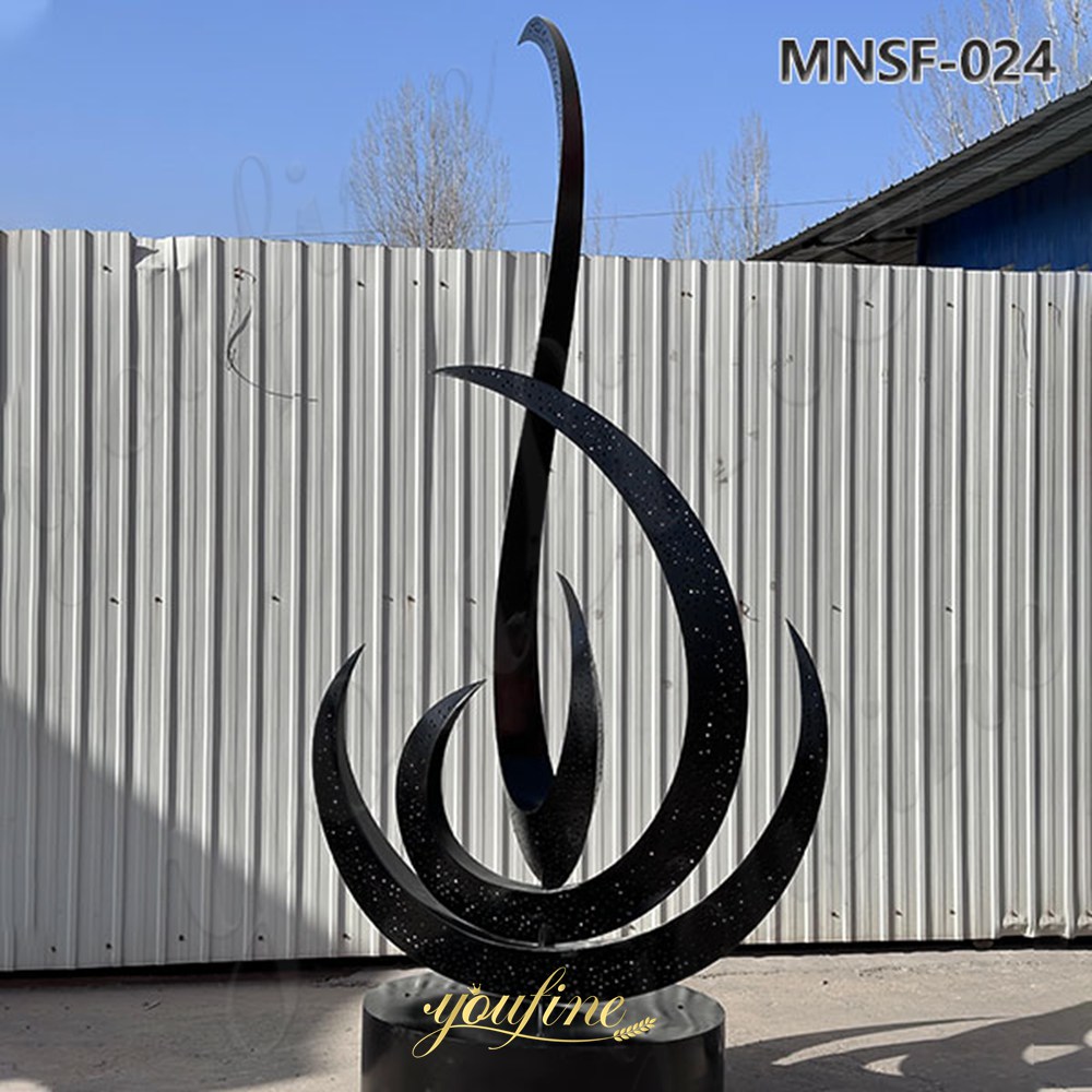 stainless steel abstract water fountain