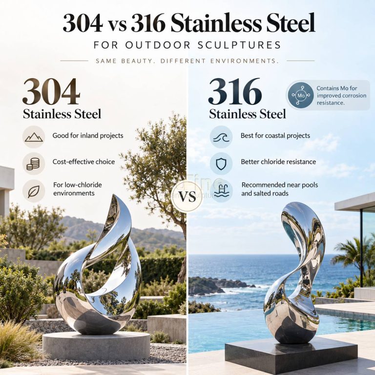 304 vs 316 Stainless Steel for Outdoor Sculptures: Do You Really Need 316?