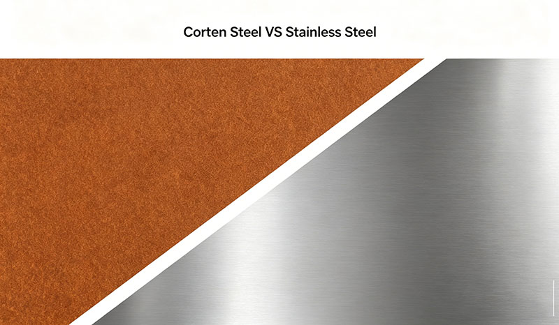 Corten steel vs stainless steel