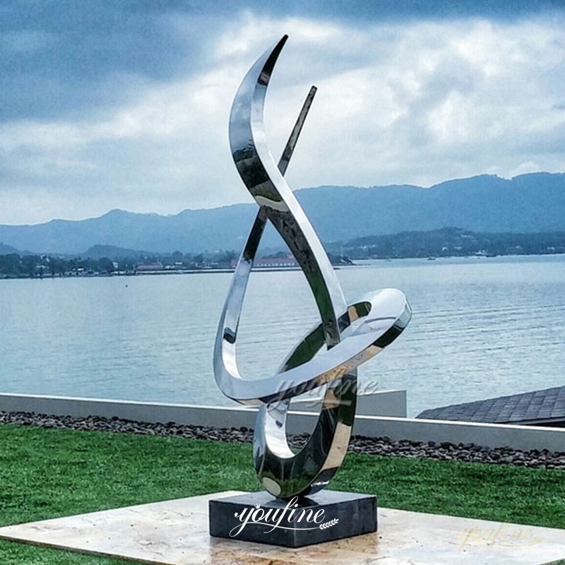 Modern Abstract Stainless Steel Sculpture