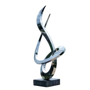 modern abstract stainless steel sculpture