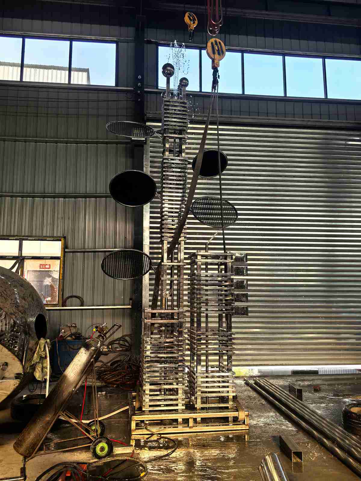 Completed sculpture assembly in YouFine factory